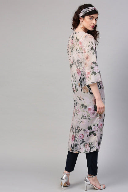 Women's Pista Floral Shrug With Bandana
