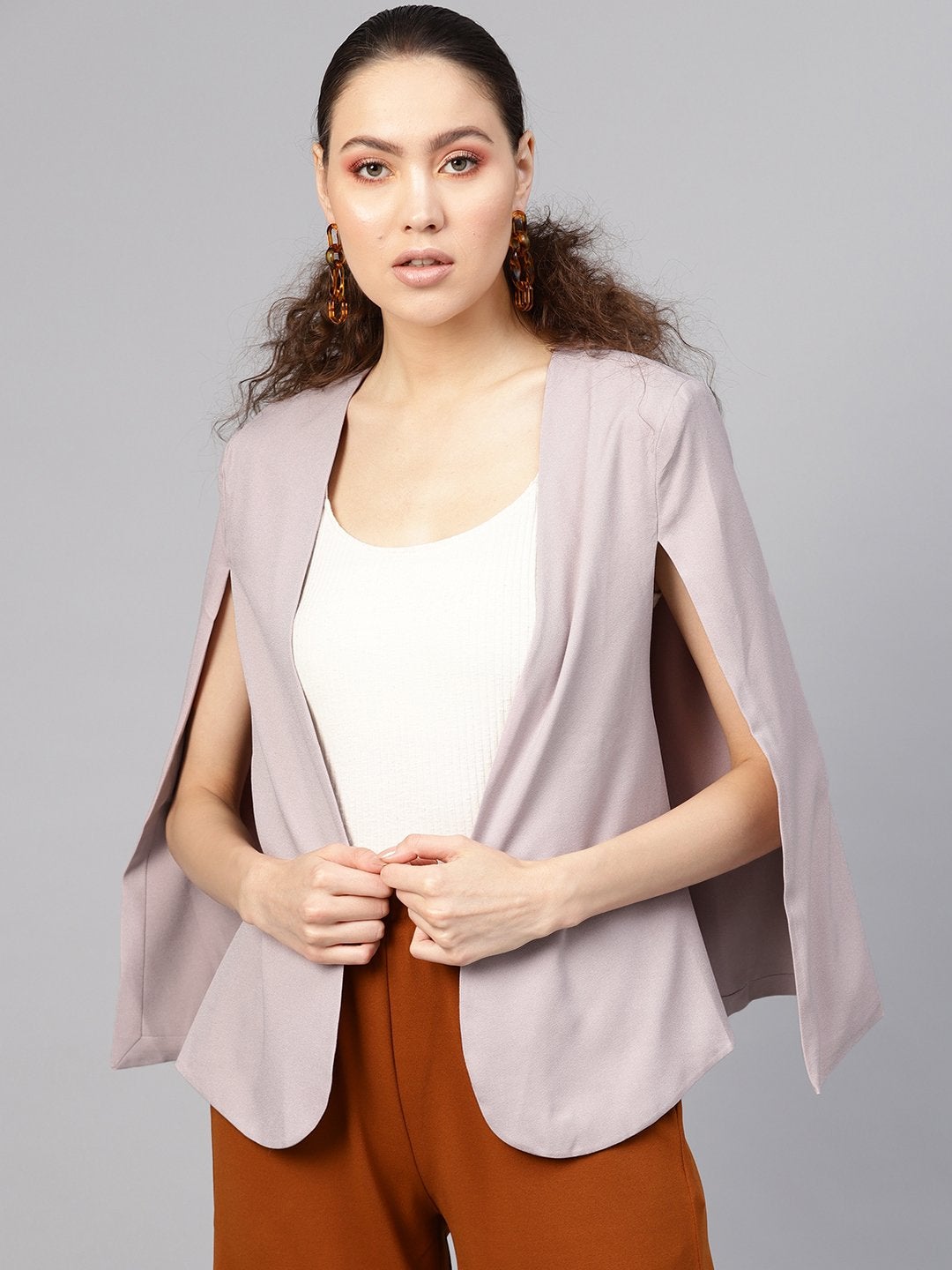 Women's Mauve Cape Jacket