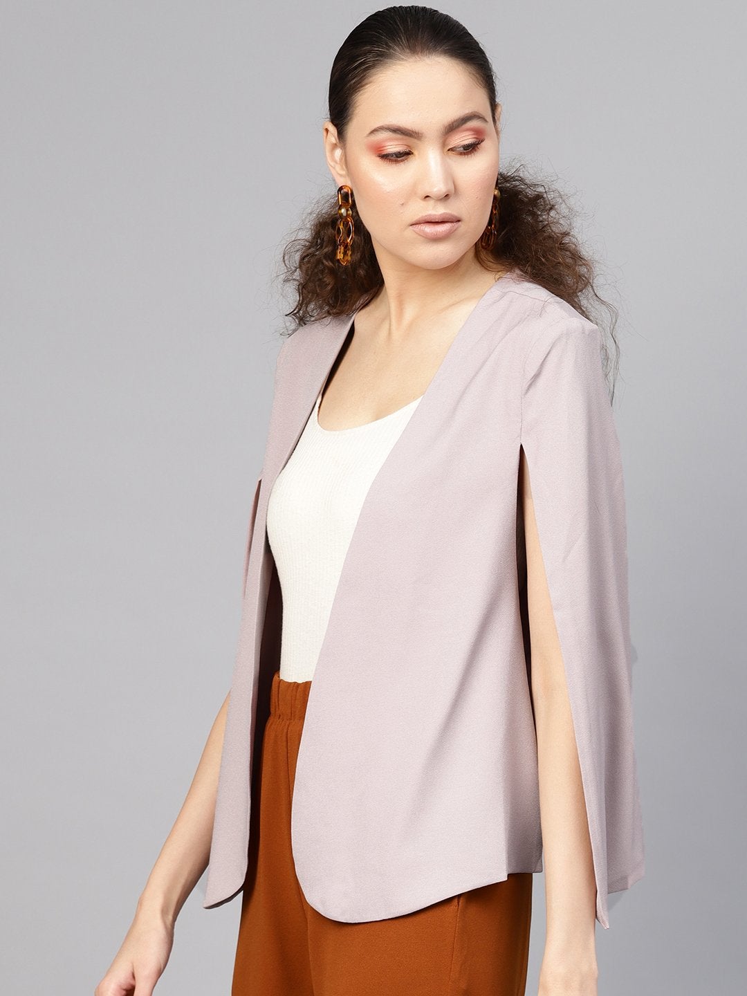 Women's Mauve Cape Jacket