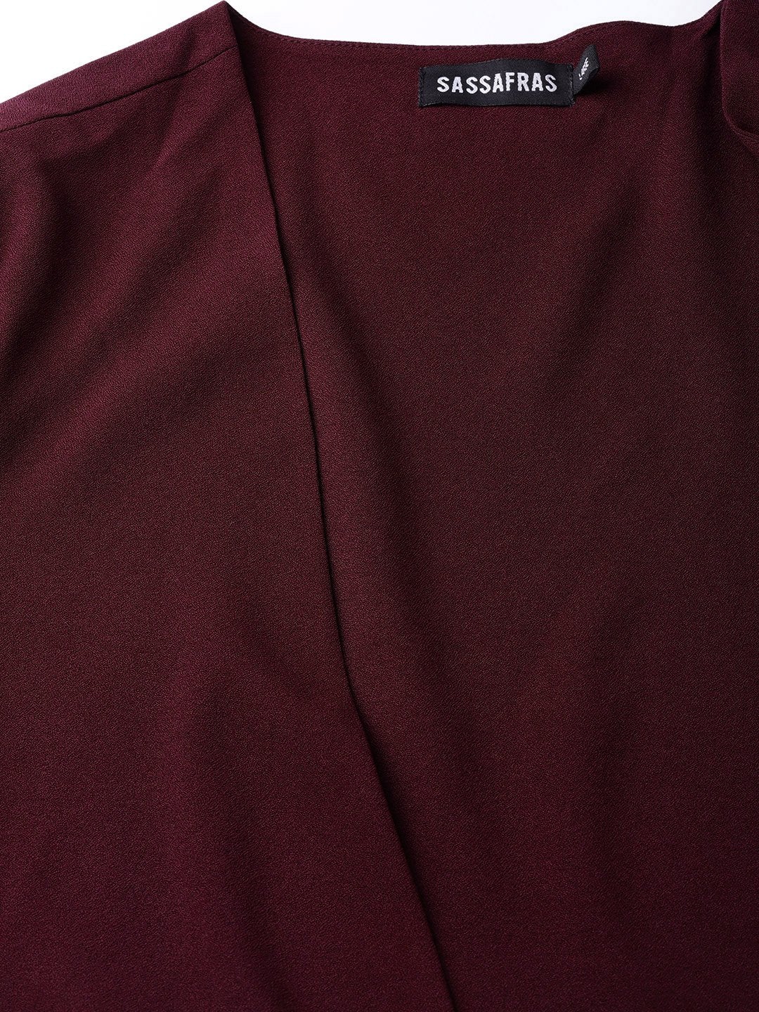 Women's Burgundy Cape Jacket