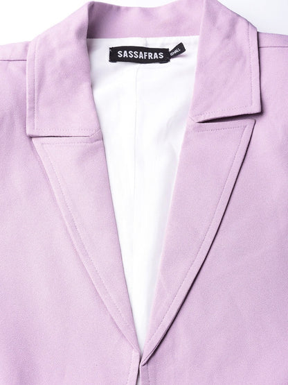 Women's Lavender Belted Jacket