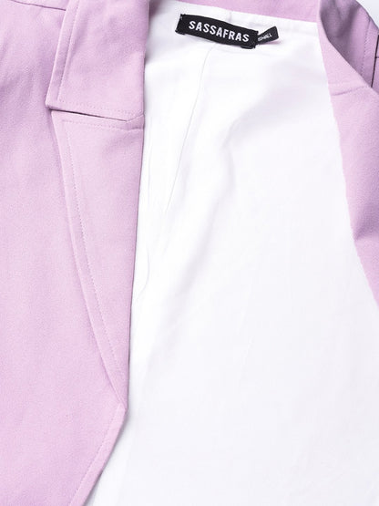 Women's Lavender Belted Jacket