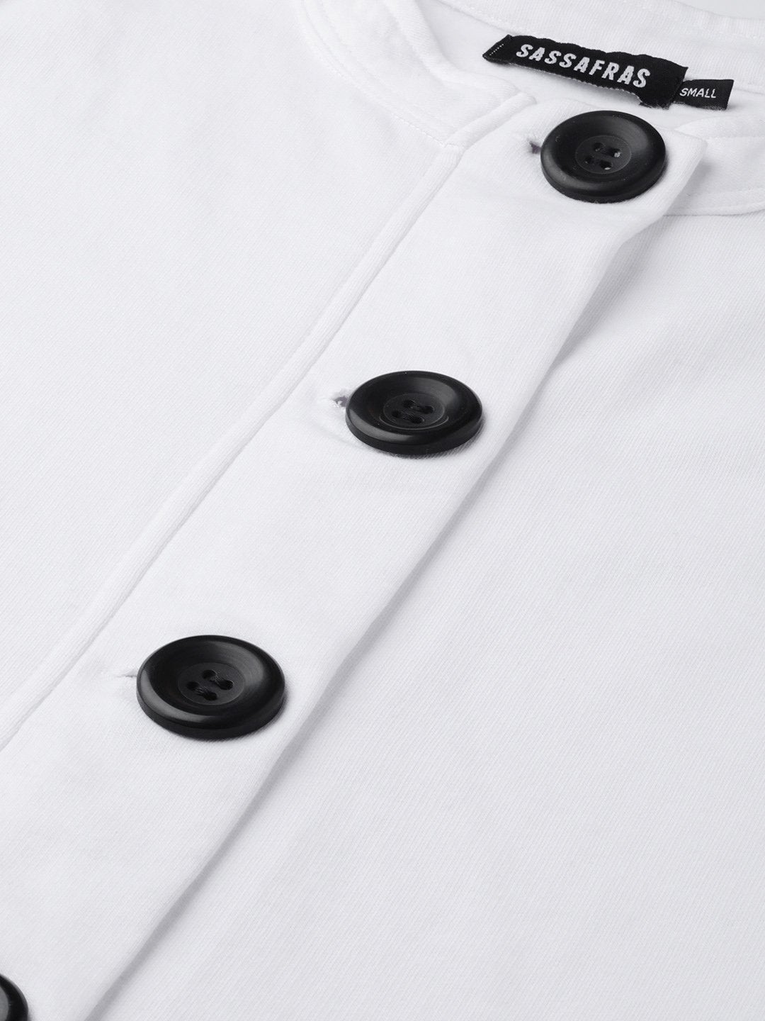 Women's White Button Front Peplum Jacket