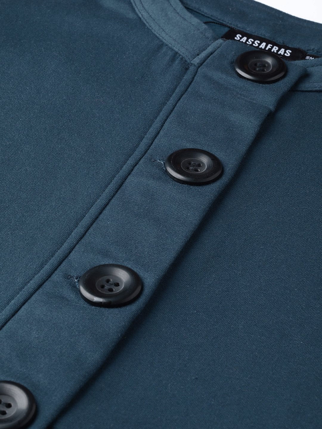 Women's Teal Button Front Peplum Jacket