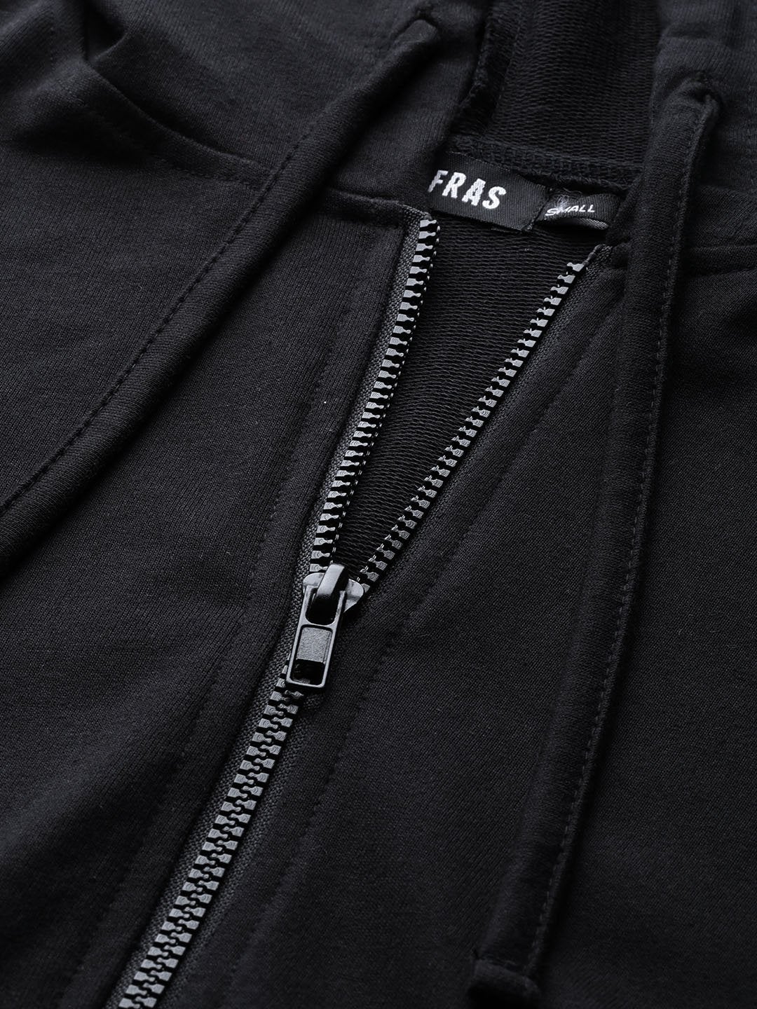 Women's Black Terry Hooded Jacket