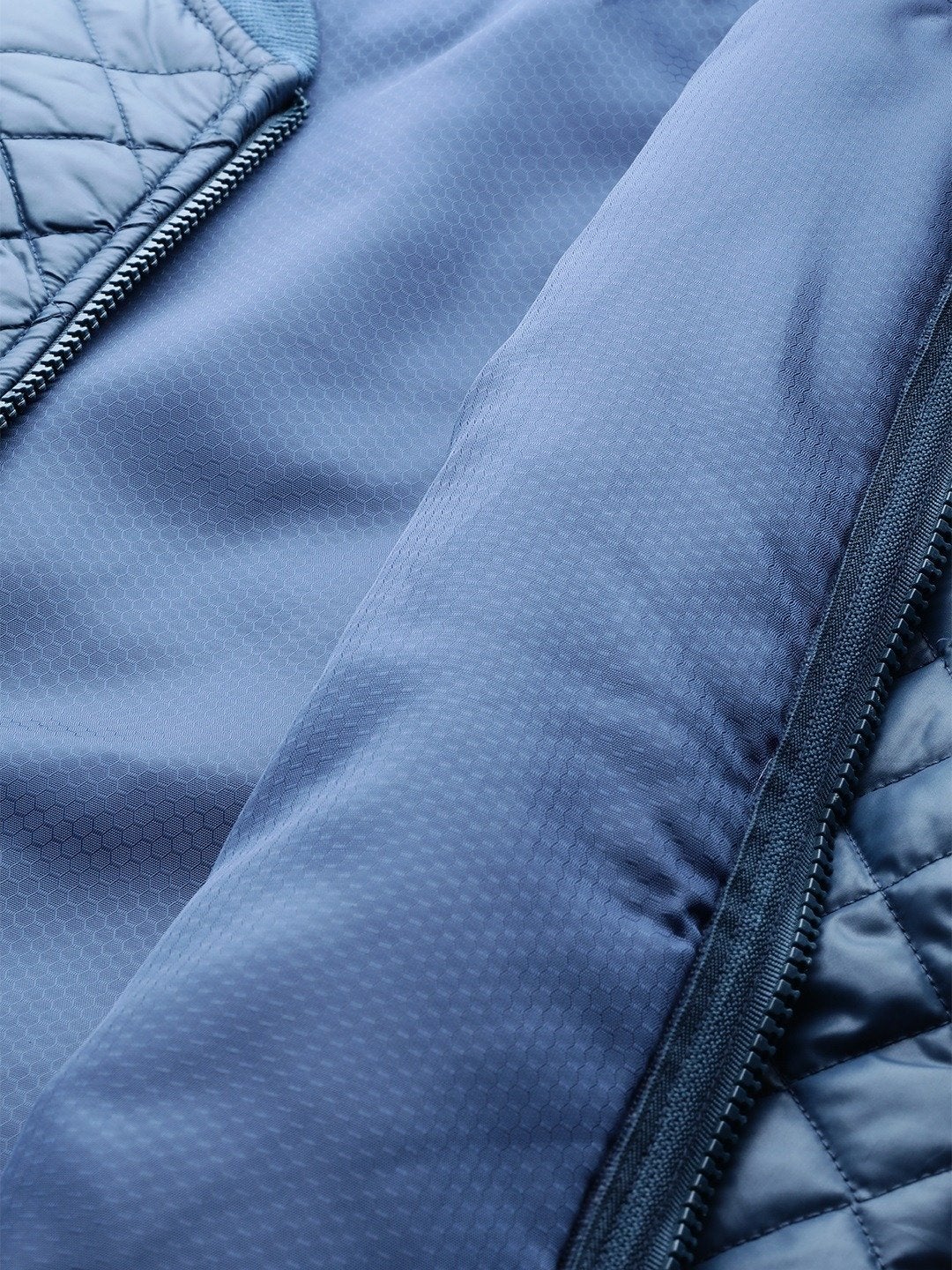 Women's Teal Quilted Bomber Jacket