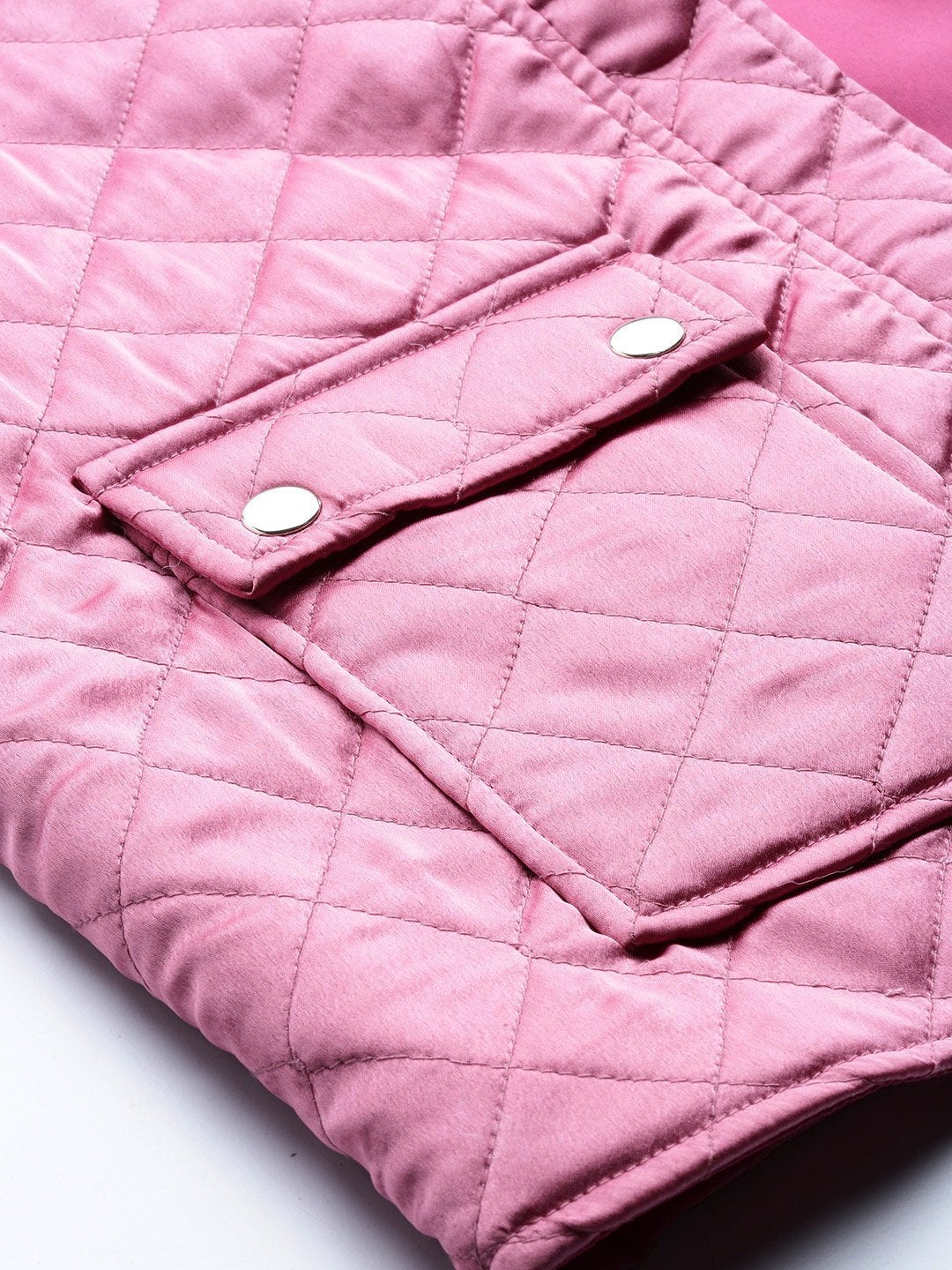 Women's Lavender Satin Quilted Jacket