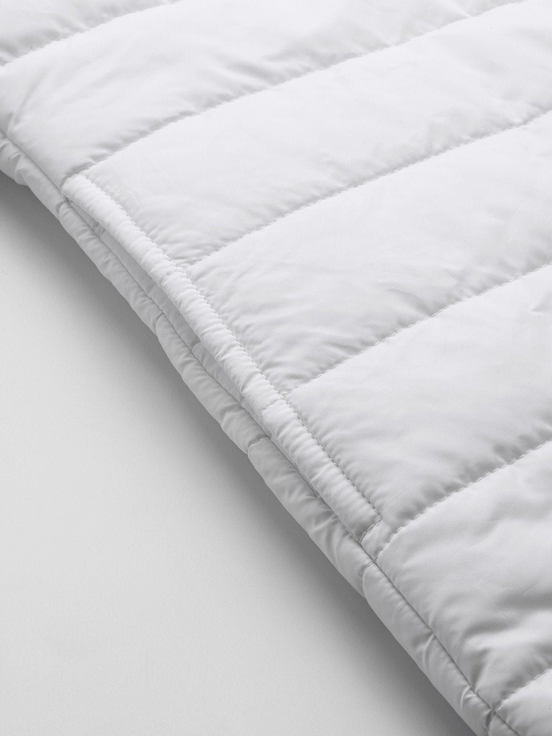 Women's White Snap Button Quilted Jacket
