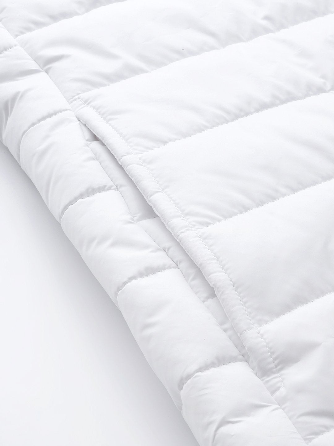 Women's White Hooded Long Puffer Jacket