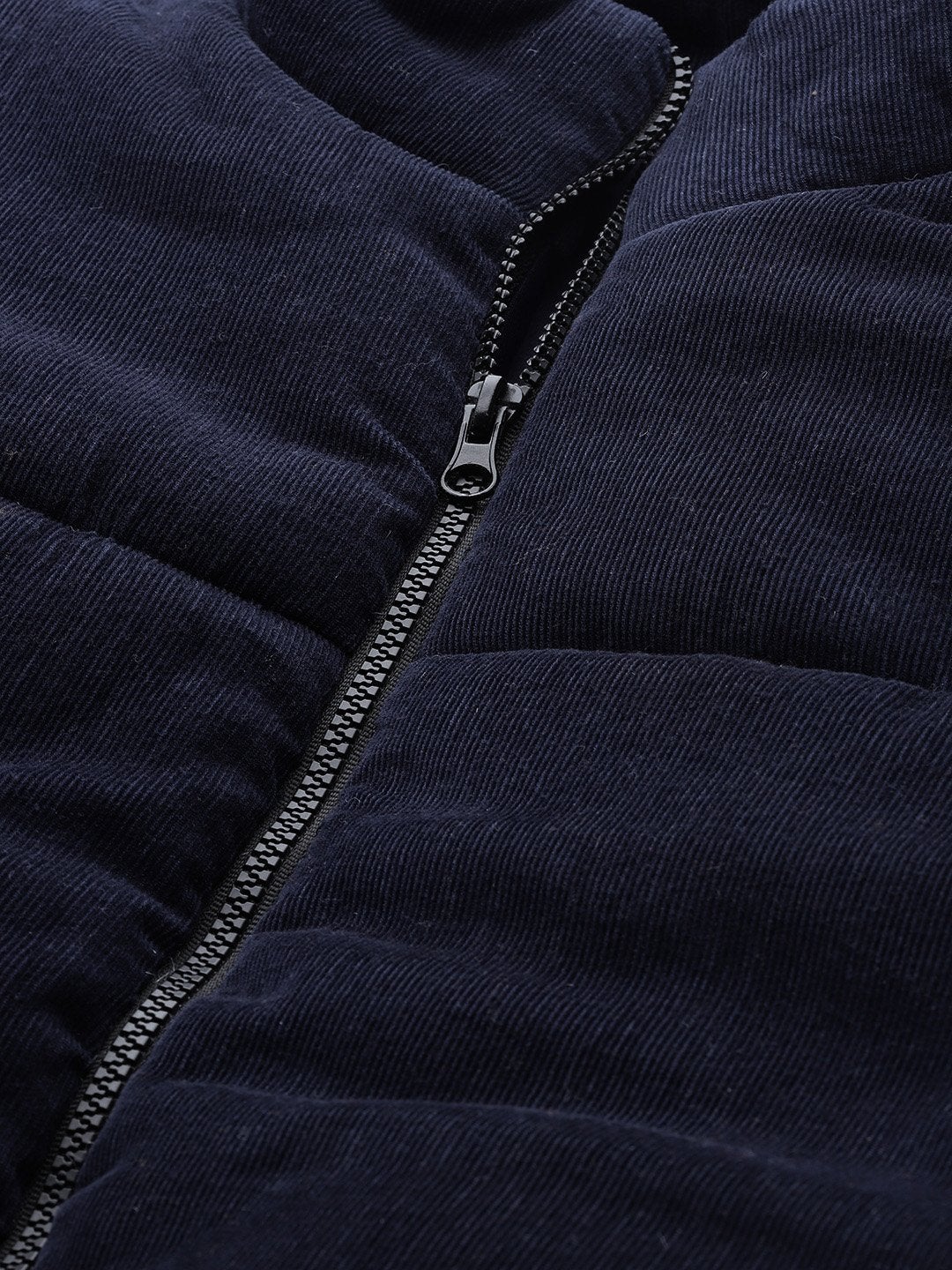 Women's Navy Corduroy Quilted Jacket