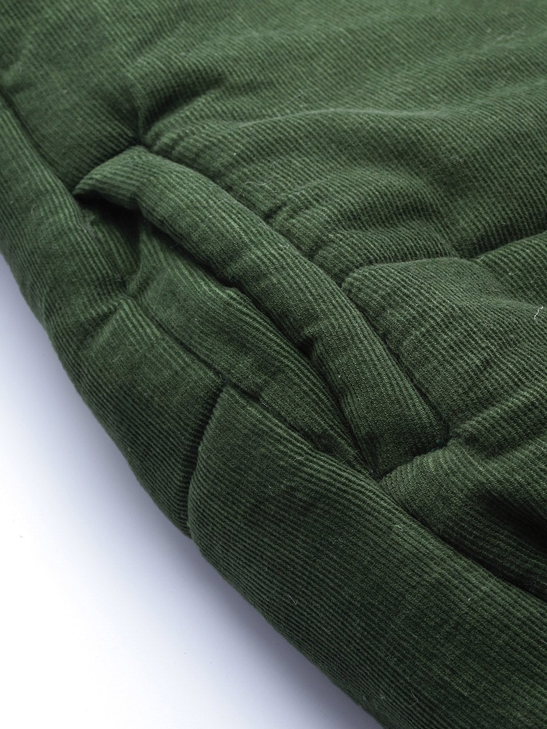 Women's Olive Corduroy Quilted Jacket