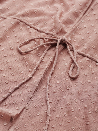 Women's Dusty Pink Front Open Shrug