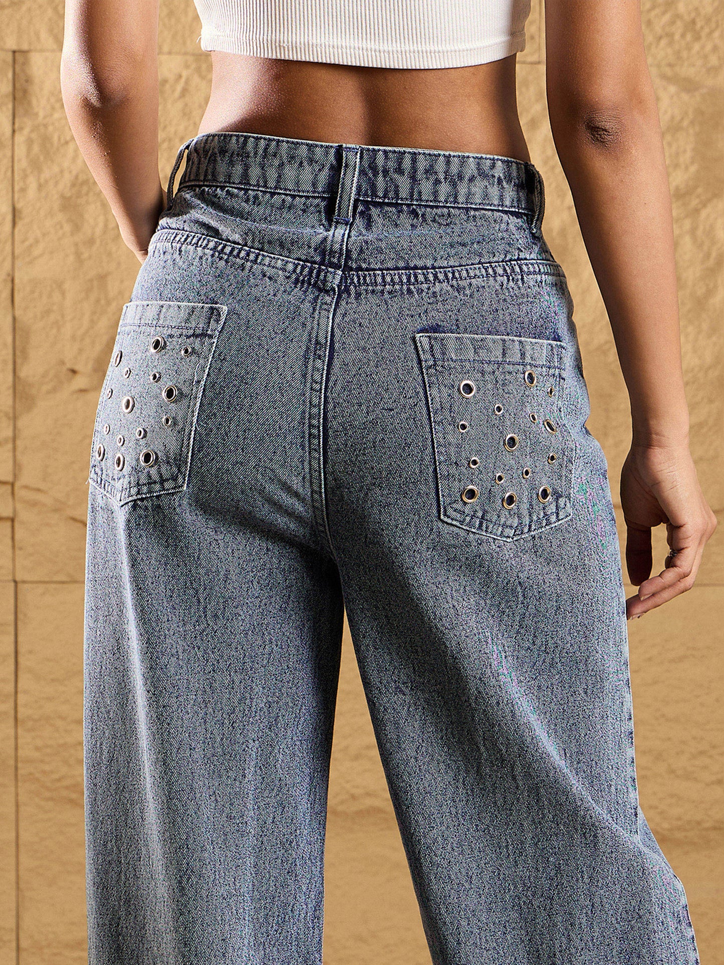 Women's Blue Denim Co-Ord Set