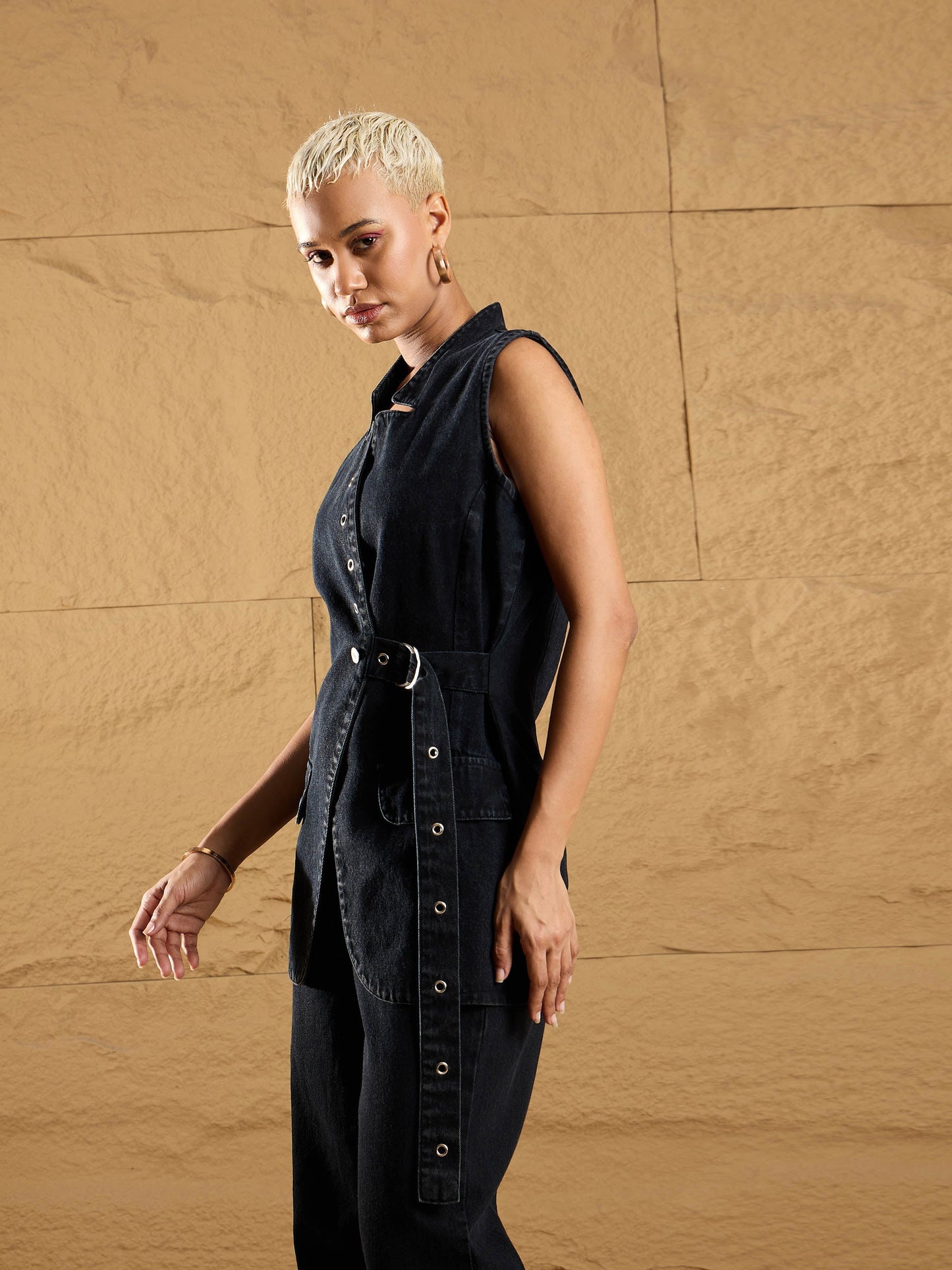 Women's Black Denim Jacket