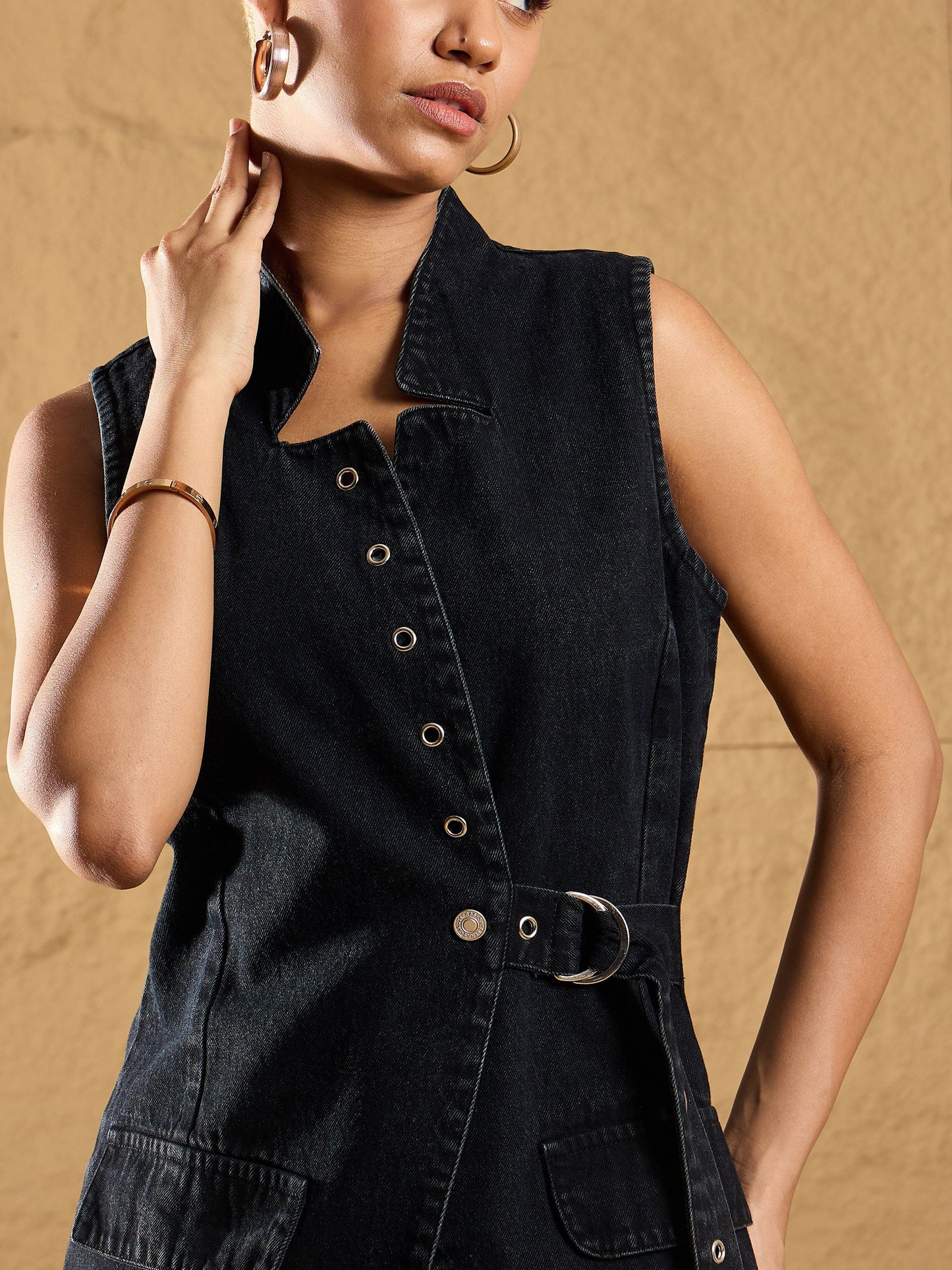 Women's Black Denim Jacket