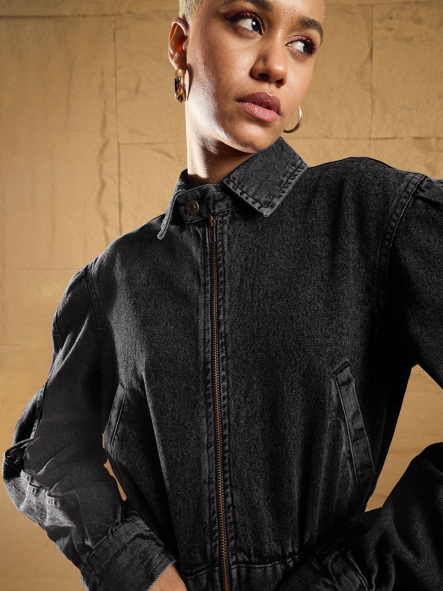 Women's Black Wash Jacket