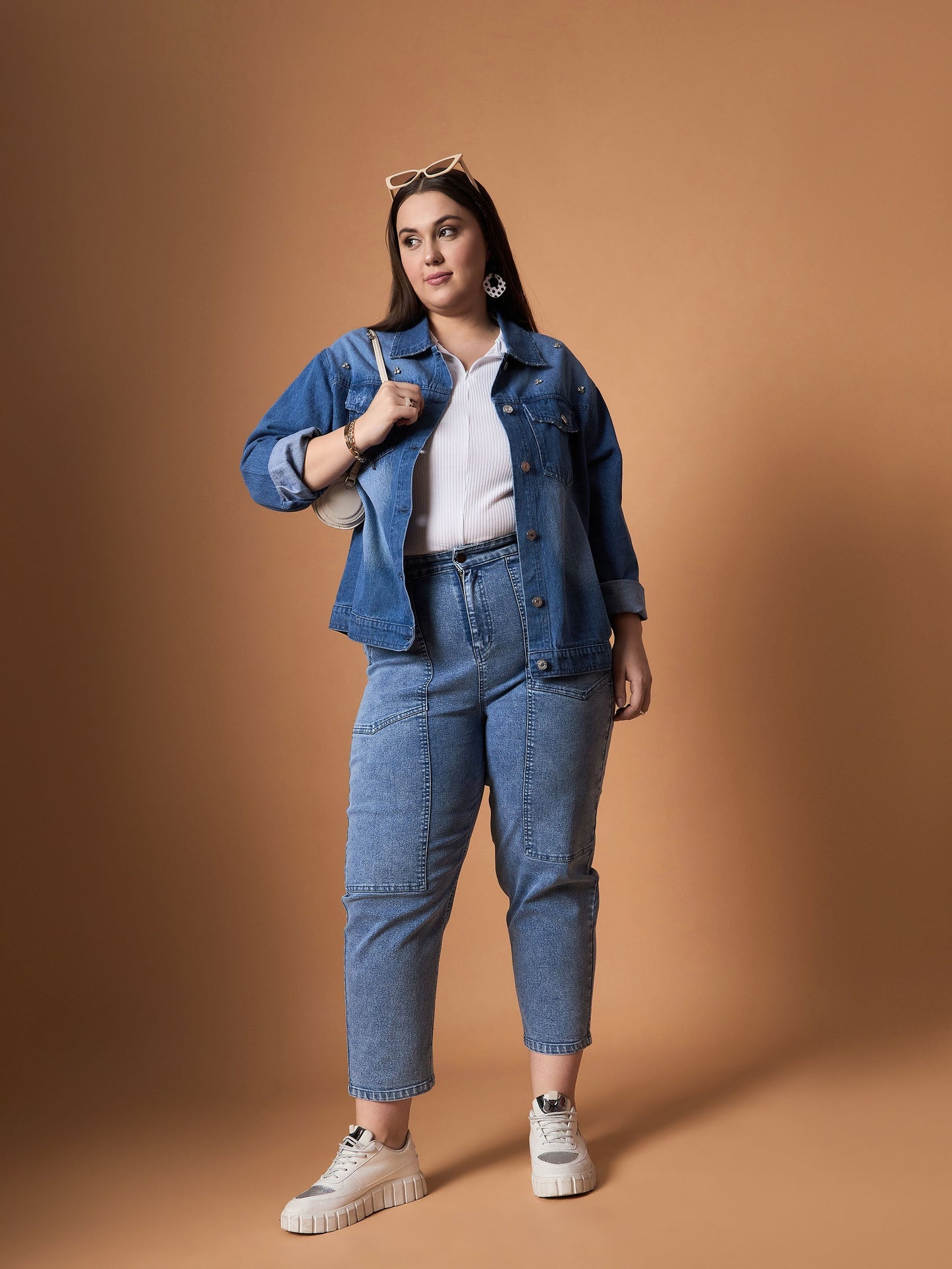 Women's Navy Blue Denim Jacket
