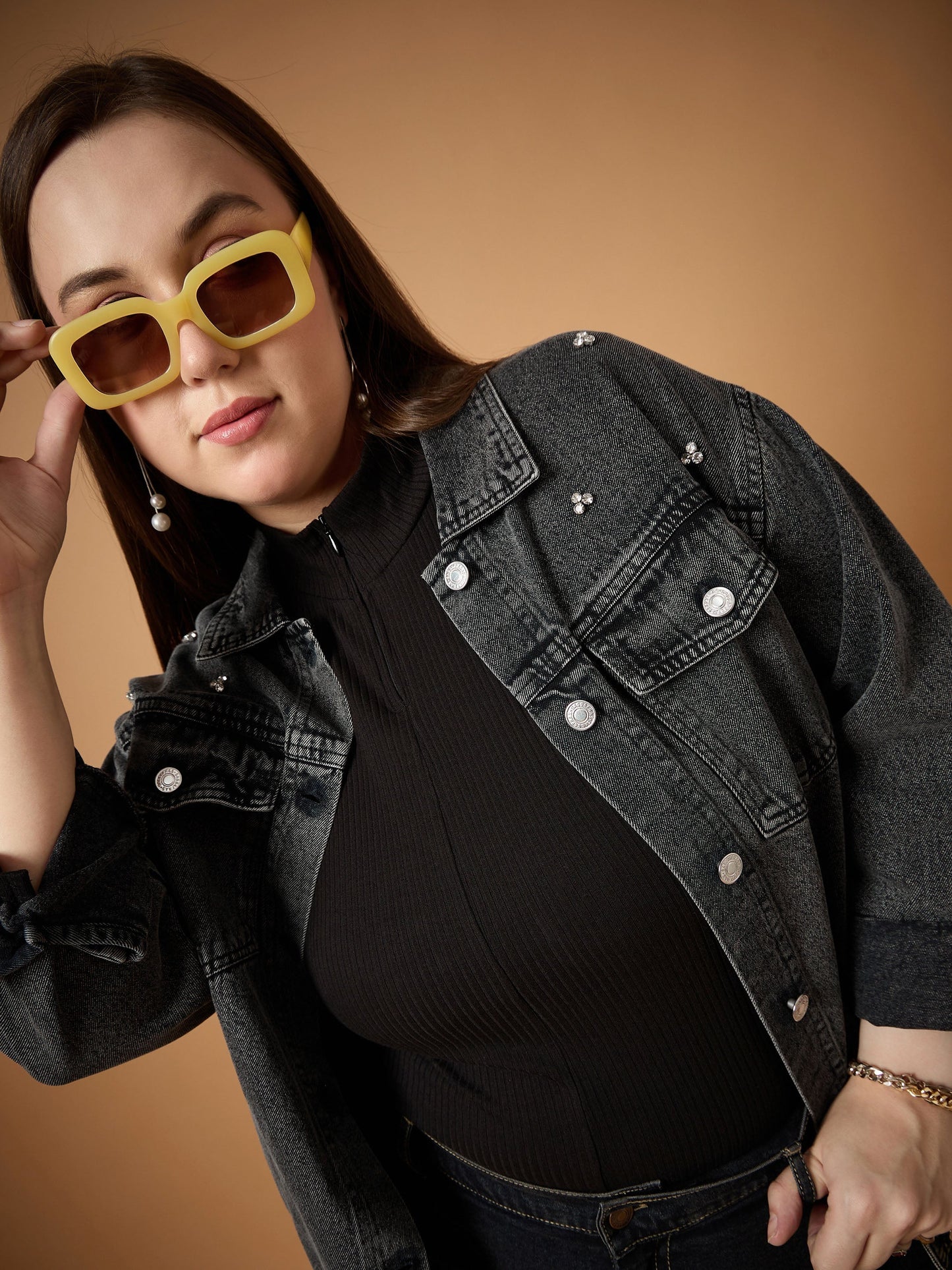 Women's Black Denim Jacket