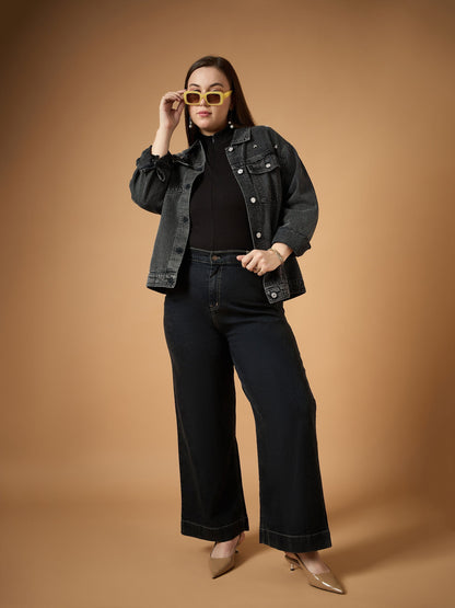Women's Black Denim Jacket