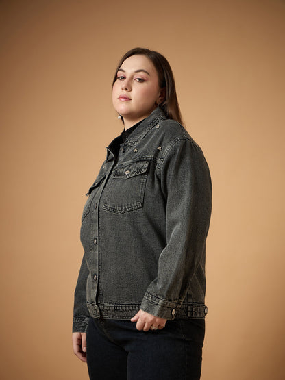 Women's Black Denim Jacket