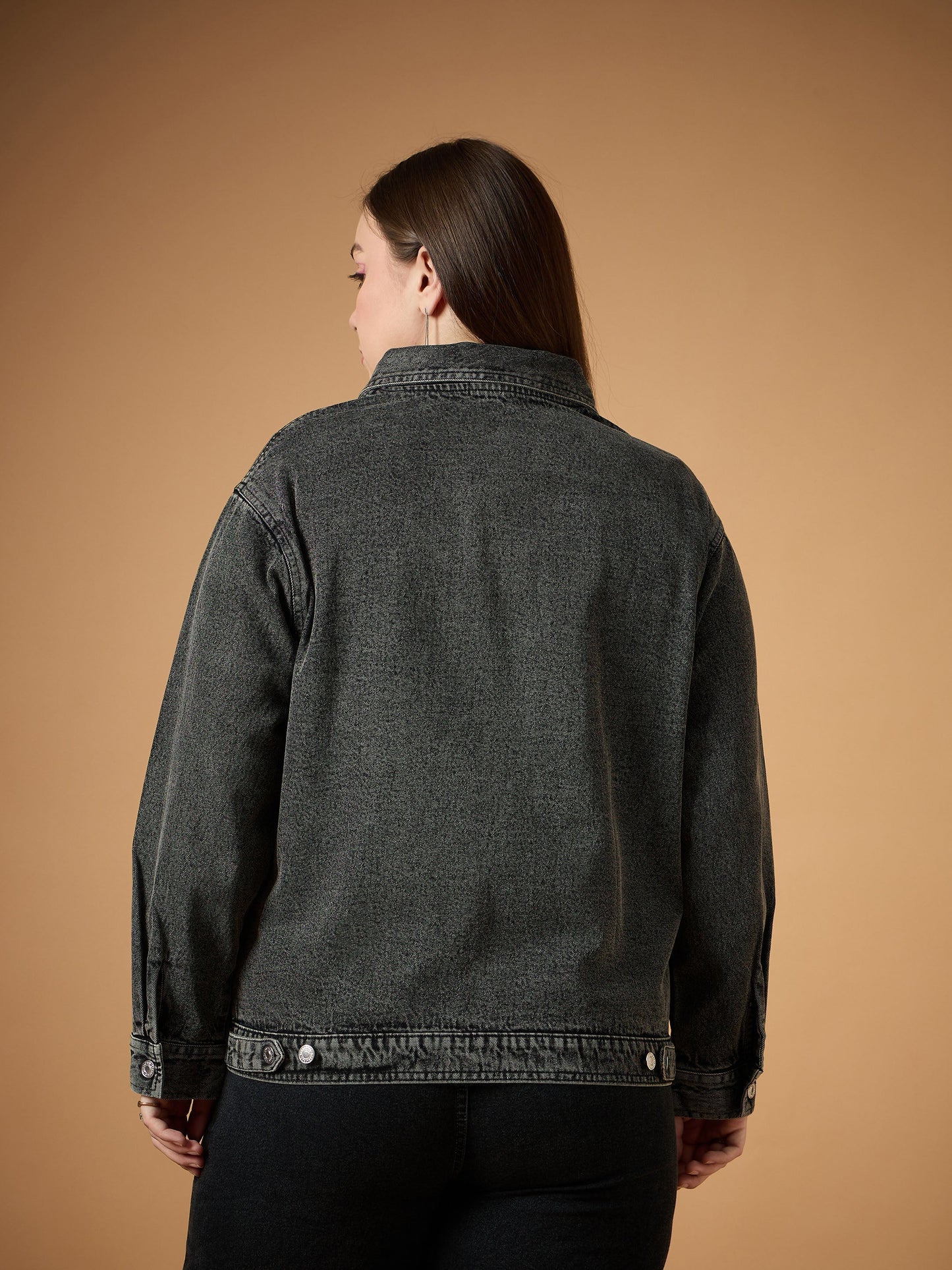 Women's Black Denim Jacket