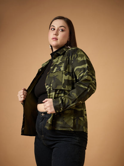 Women's Olive Multi Pocket Jacket