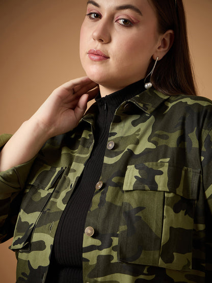 Women's Olive Multi Pocket Jacket