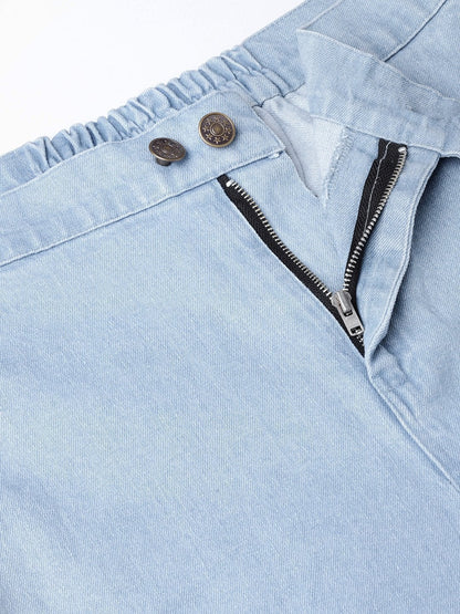 Women's Blue Denim Straight Pants