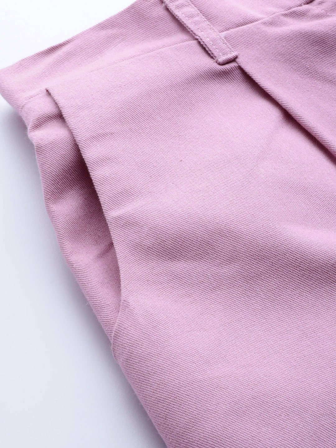 Women's Lavender Darted Hem Relaxed Jeans