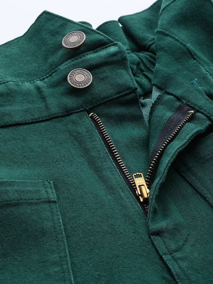Women's Emerald Green Slouchy Jeans