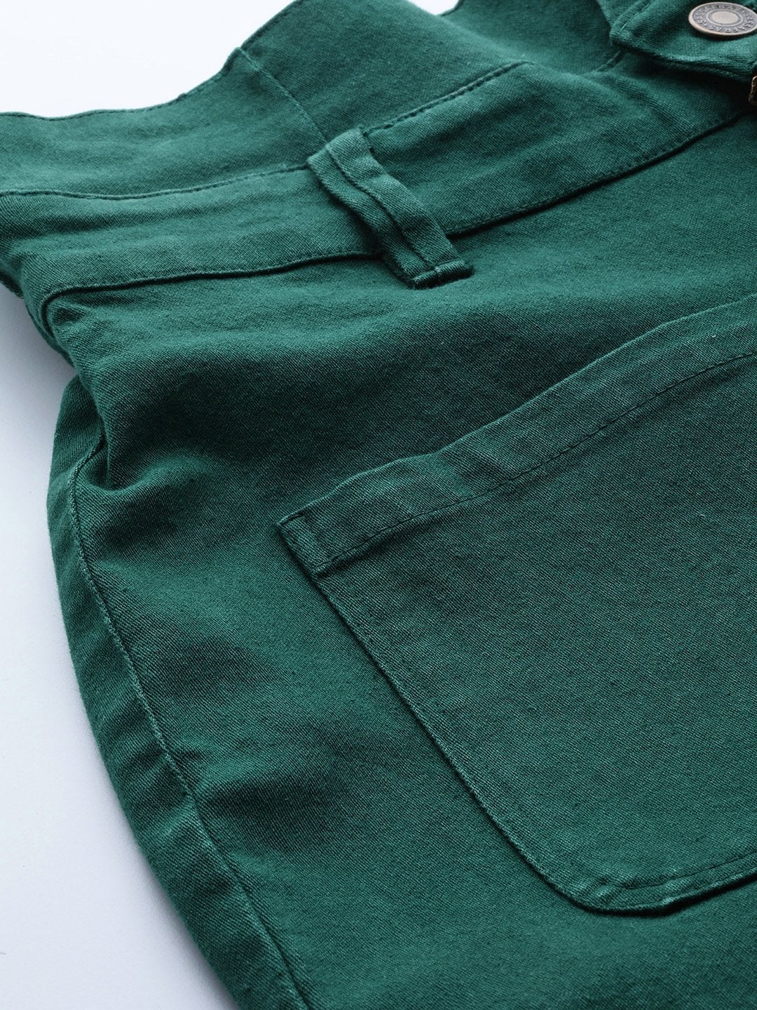 Women's Emerald Green Slouchy Jeans