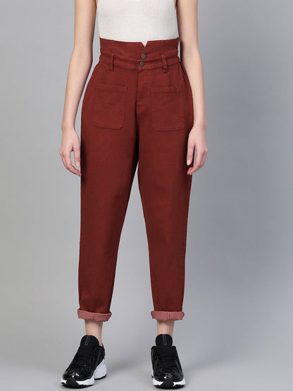 Women's Rust Slouchy Jeans