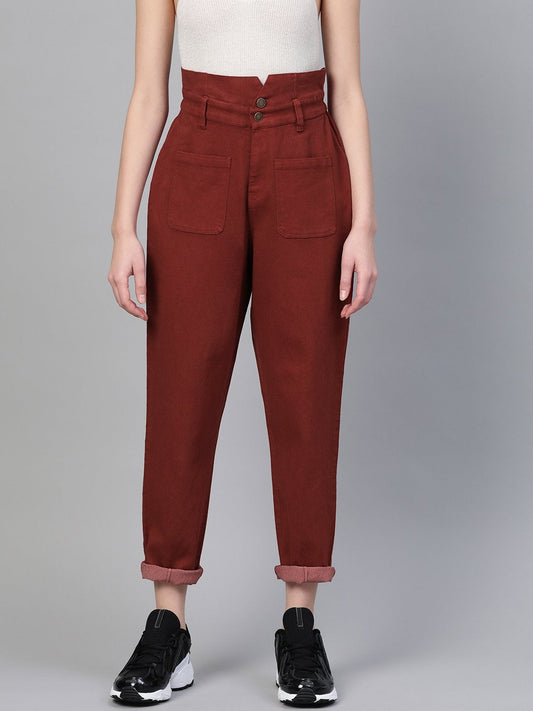 Women's Rust Slouchy Jeans