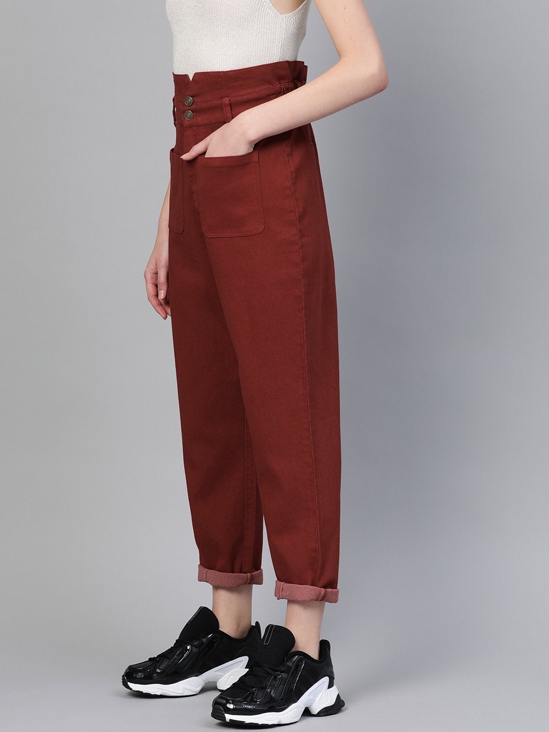 Women's Rust Slouchy Jeans