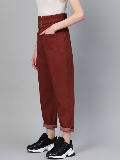 Women's Rust Slouchy Jeans