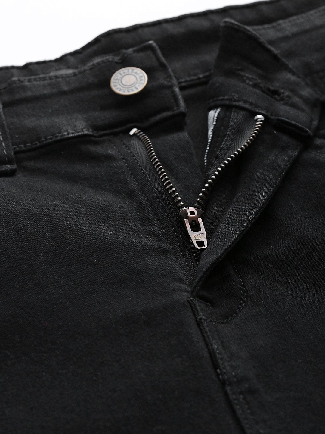 Women's Black Side Tape Basic Jeans