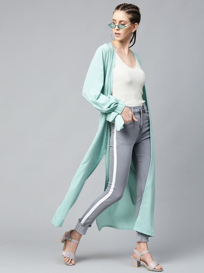 Women's Grey Side Tape Basic Jeans