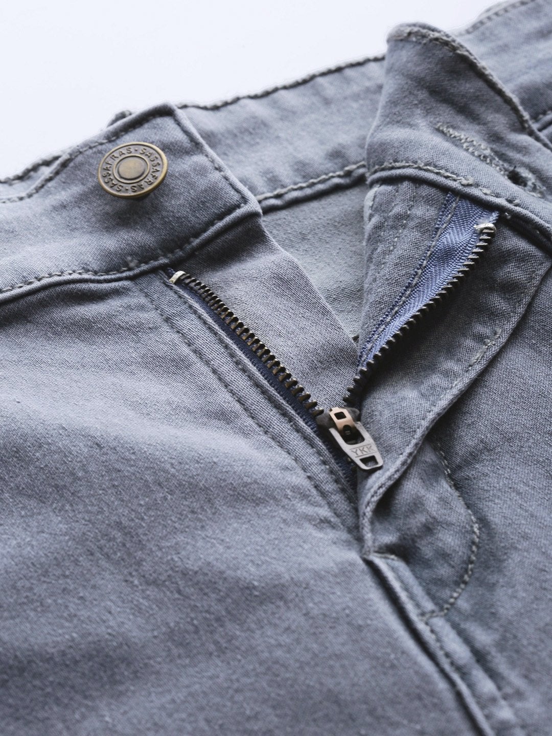 Women's Grey Side Tape Basic Jeans