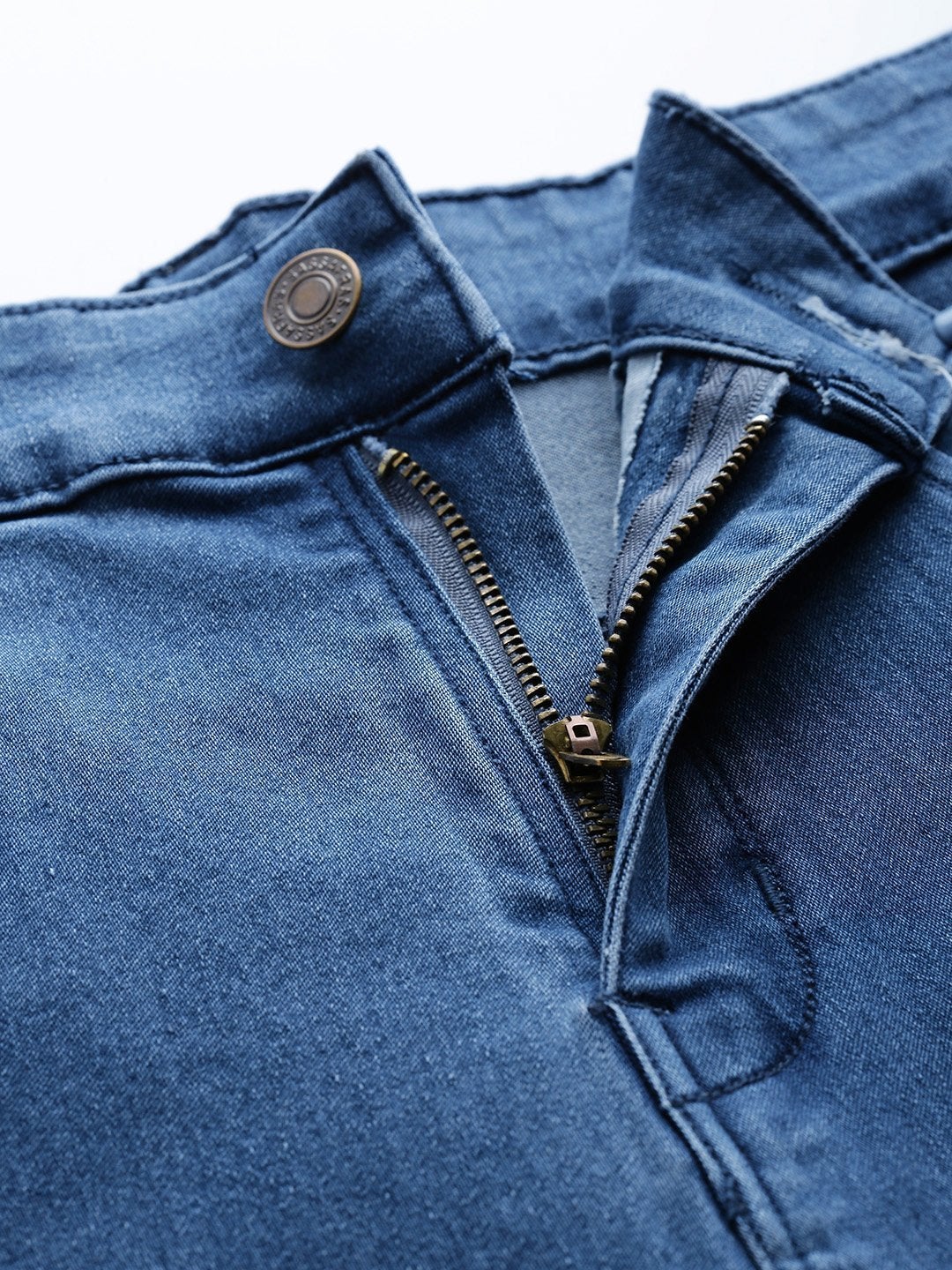 Women's Blue Basic Regular Jeans