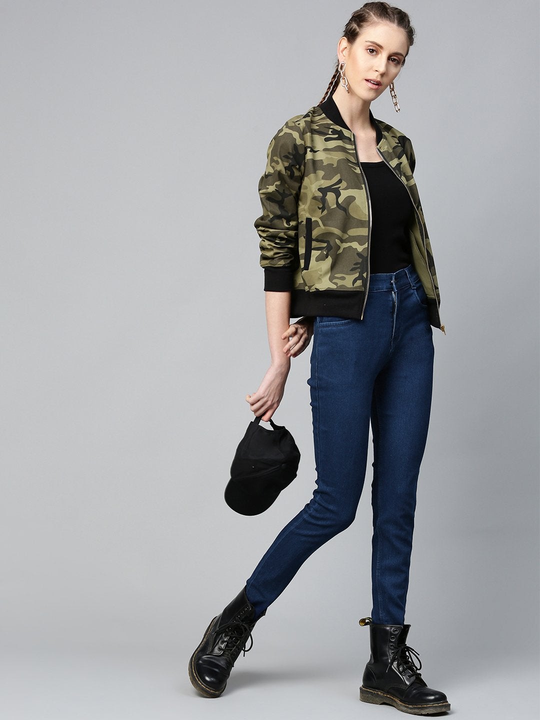 Women's Navy Basic Regular Jeans
