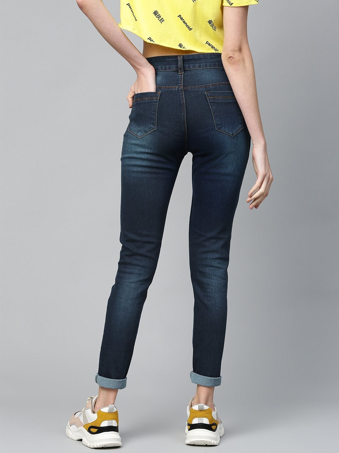 Women's Tint Blue Whisker Wash Jeans