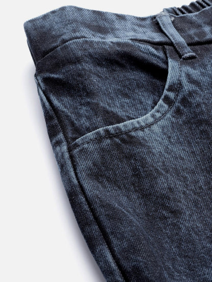 Women's Blue Raw Edge Detail Jeans