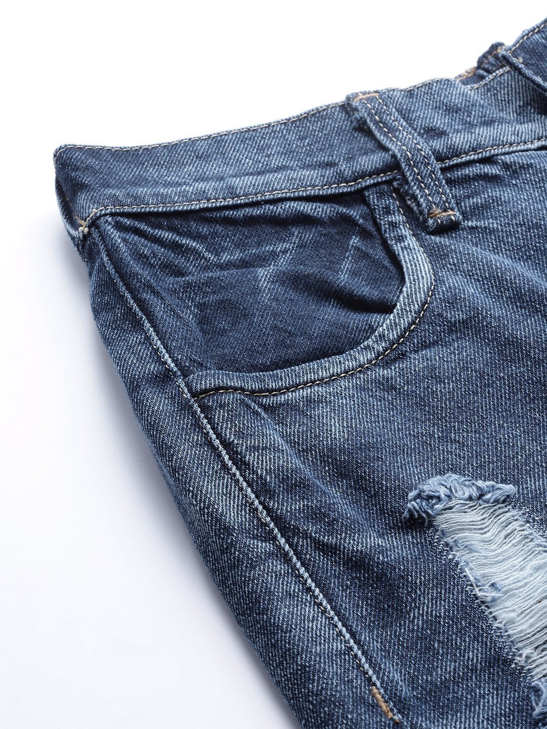 Women's Blue Vintage Distress Jeans