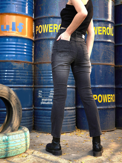 Women's Grey Wash Boot Cut Premium Jeans