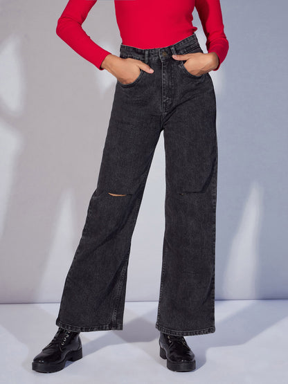 Women's Black Wash Jean