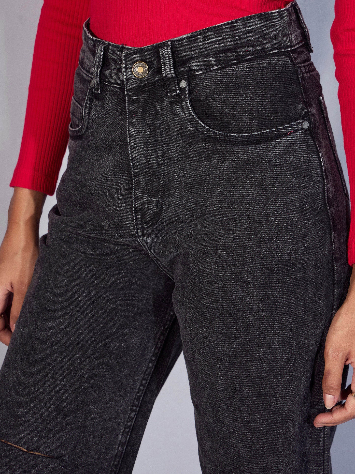 Women's Black Wash Jean