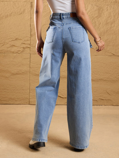 Women's Blue Pocket Jean