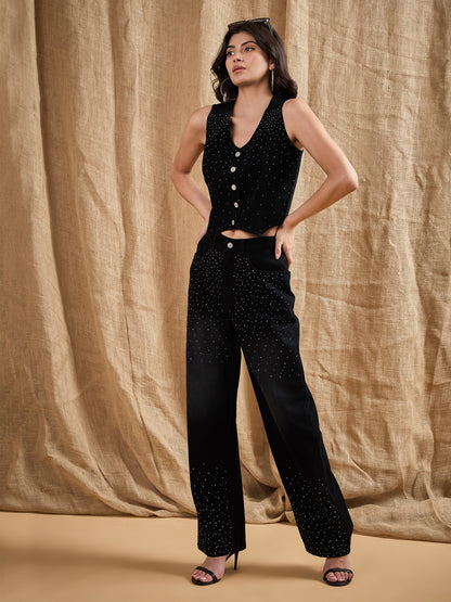 Women's Black Wash Jean