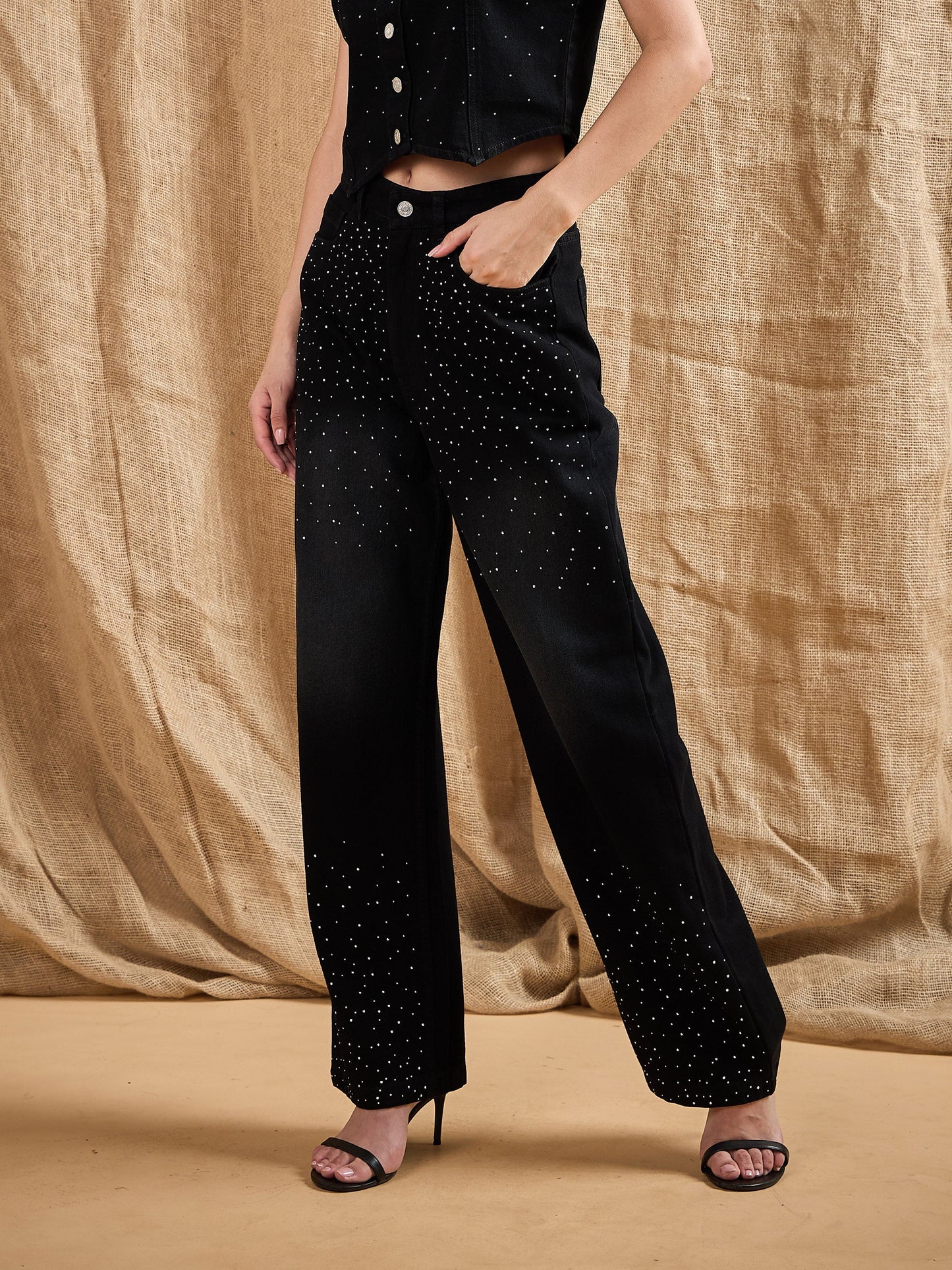 Women's Black Wash Jean