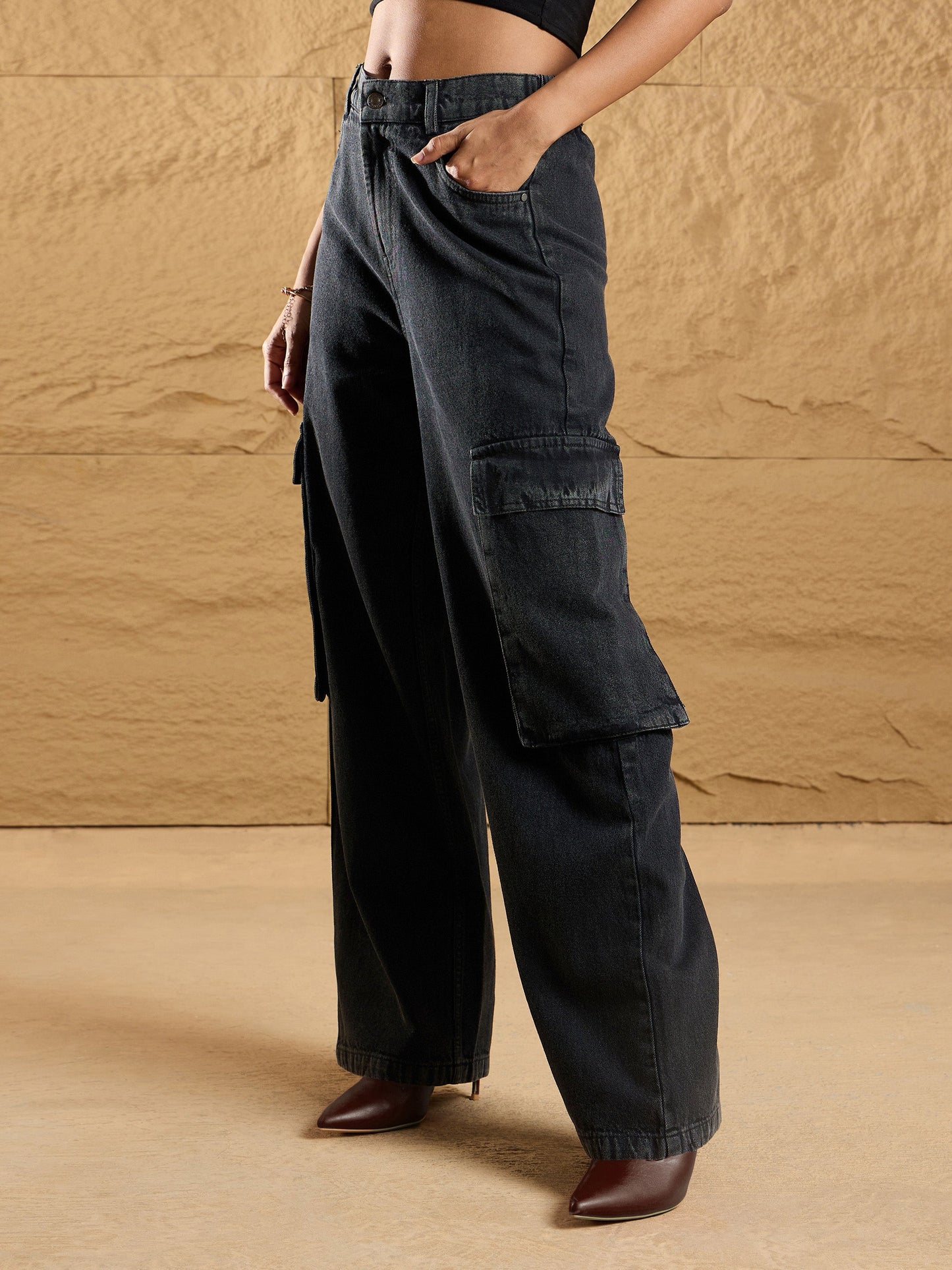 Women's Black Wash Jean